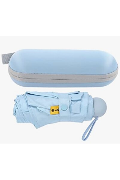 BLUEST SHOP Kapsül Küçük Mini Şemsiye,Seyahat Güneş Yağmur Şemsiyesi Kılıflı ...
