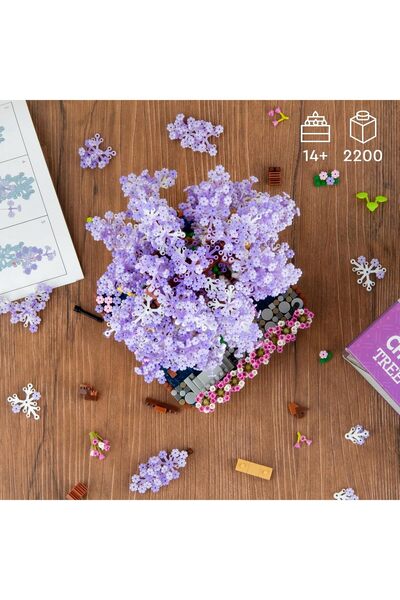 KASTWAVE Cherry Blossom Bonsai Tree Building Set, 2200 Pcs Micro Bricks
