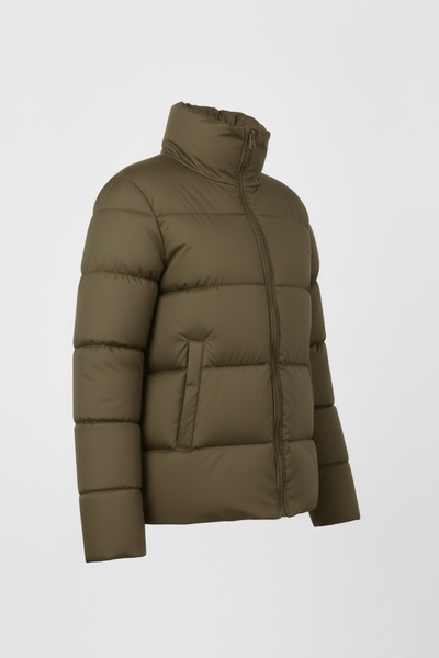 BESKAR Χακί Μεγάλο Μέγεθος Ανδρικό Παλτό – Αδιάβροχο, Πουφερτό και Αδιάβροχο Παλτό