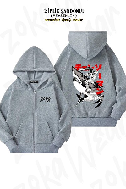 ZOKAWEAR Унісекс Chainsaw Man Denji і Beam Спеціальний принт Oversize Спинка ...