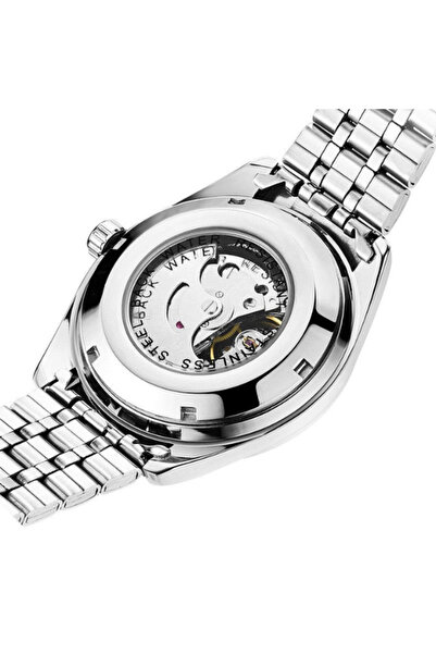 Genaric Men Mechanical Watches Black Gray Ceramic Bezel, Automatic Self-Wind Wrist Watch