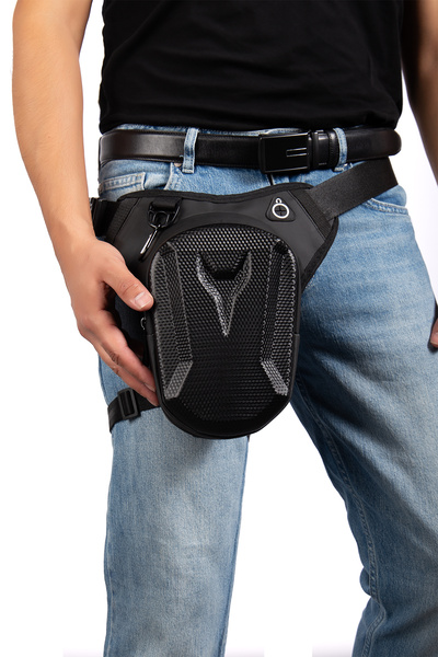 Niki Leather Motosiklet Bacak Çantası, Bel Çantası Ve Çapraz Çanta