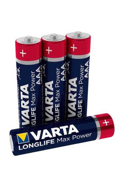 Varta Baterii Alcaline LONGLIFE Max Power 1.5V AAA 4 buc