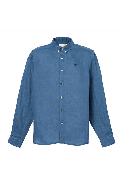 Timberland Mill Brook Erkek Mavi Keten Gömlek TB0A2DC3 ._288