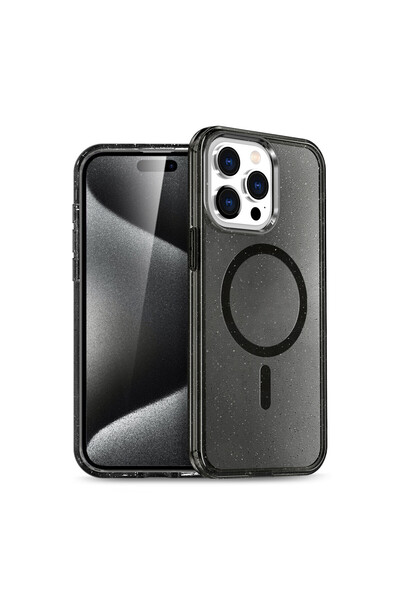 ceppark غطاء جوكو ابل ايفون 15 برو ماكس ستار ماج سيف - اسود