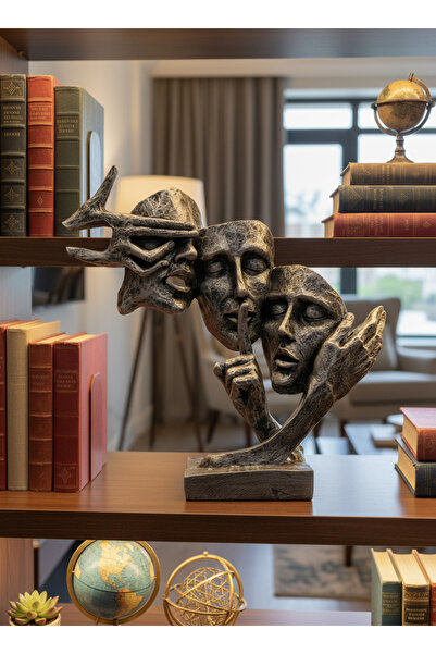 GenelTedarik Özel Tasarım Görmedim Duymadım Bilmiyorum Heykel – Dekoratif Pol...