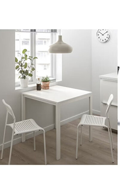 Cady One Set of 2 multi-purpose white chairs, size 77 x 45 x 39 cm, without table