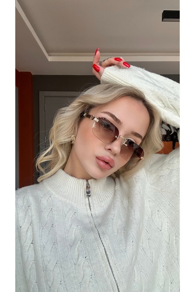 TomyHelf Kahve Rengi Degrade Kadın Güneş Gözlüğü