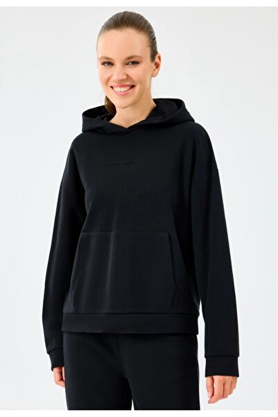 SKECHERS W Essential Hoodie Sweatshirt S2610013 Women's Hooded Sweatshirt Black