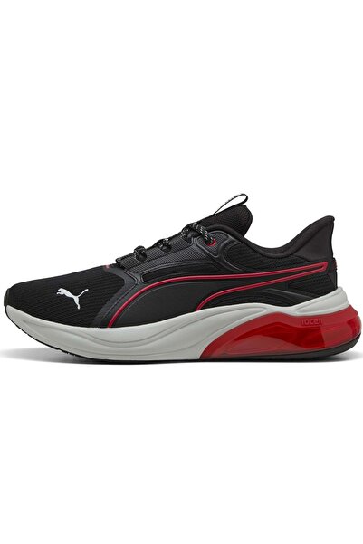 Puma حذاء رياضي للجنسين من سيل ثريل داش 311728 باللونين الأسود والأحمر