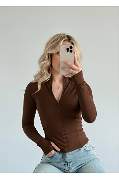 Gofeel Rover Basic Slim Fit Fermuarlı Bluz