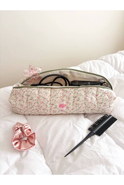 girlsybags حقيبة سفر متوافقة مع مكواة الشعر Pıtırcık Flower Hair Straightener...