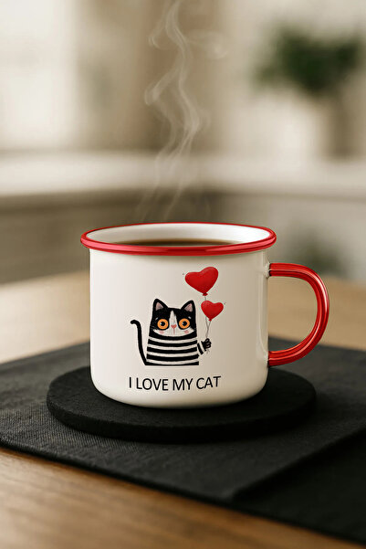 iyi fikirler I Love My Cat Special Design Porcelain Mug