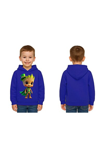 SEDİRLİ Унисекс голяма детска суитшърт с качулка и 3-нишка подплата от шерпа