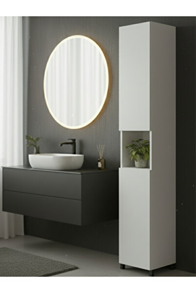 Free Home Premium MDF Ürün Slim Fit Modo Dolap Uzun Kiler Banyo Mutfak Organizer Düzenleyici Dar Alan