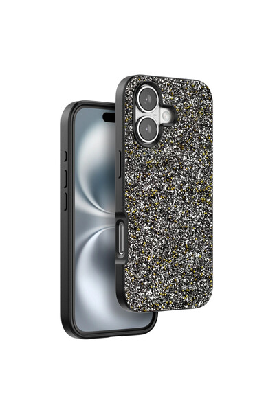 ceppark غطاء Onegif iPhone 16 Plus لامع - فضي