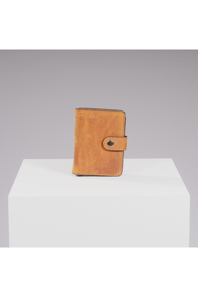 DEERDERİ Thyke Vintage Leather Wallet Card Holder