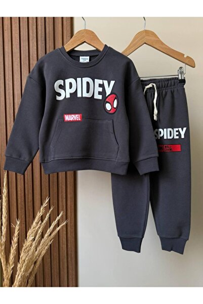 KidsSel Boy's Printed Model 3 Thread Cotton Fabric Bottom and Top Set