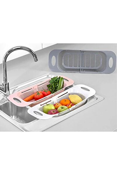 Home Nerra Adjustable Practical Strainer – Extendable and Shortenable Plastic Kitchen Strainer