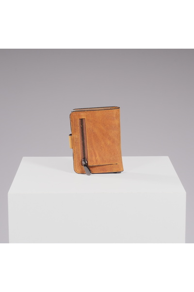 DEERDERİ Thyke Vintage Leather Wallet Card Holder