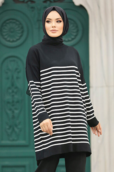 AVSARWEAR Diamond Cold Yarn Mercerized Knit Striped Tunic