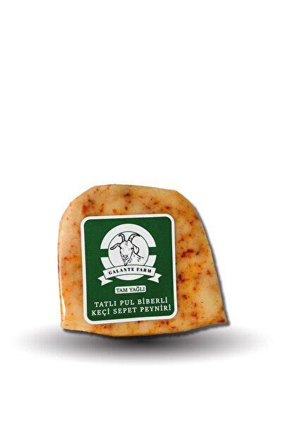 GALANTE FARM Keçi Tatlı Pul Biberli Sepet Peyniri (200 gr)