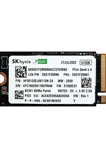 Hynix SK BC901 M.2 2242 NVMe PCIe 4.0 x4 512GB (HFS512GEJ4X112N)