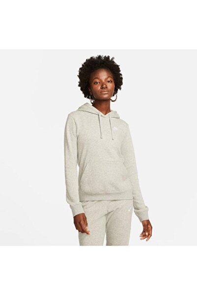Nike Sportswear Club Fleece Women's Gray Hooded Sweatshirt