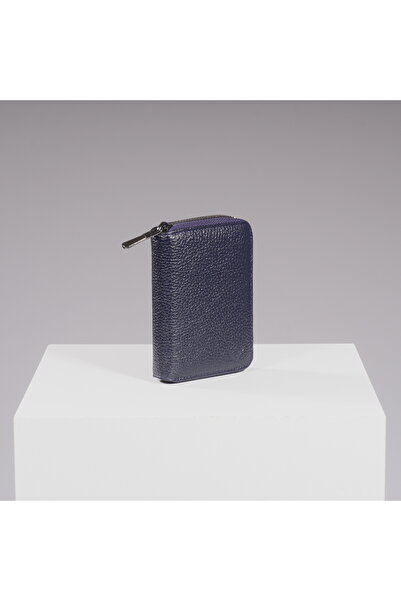 DEERDERİ Rhode Vintage Genuine Leather Zipper Card Holder Wallet