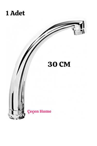 ÇEÇEN HOME Mix Uzun Kuğu Batarya Borusu Evİye Lavabo Batarya Borusu (30 Cm)