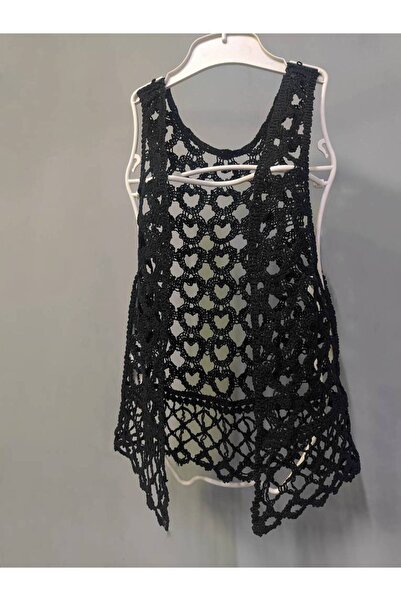 FASHİON DANTEL سترة أنيقة مصنوعة من القطن بنسبة 100% - نمط قلب على الصدر