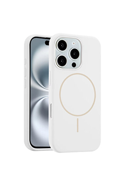 ceppark غطاء جوكو لآيفون 16 برو، غطاء جولي ماجسيف - أبيض