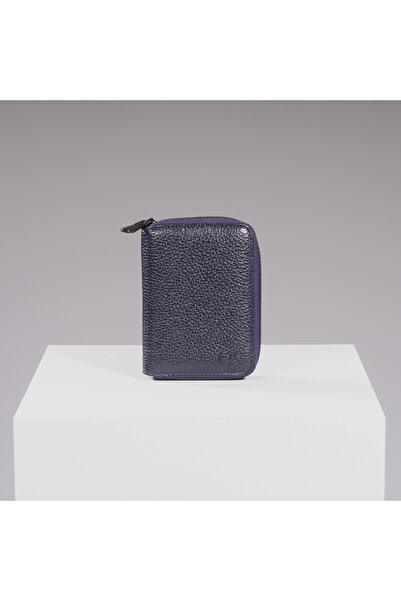 DEERDERİ Rhode Vintage Genuine Leather Zipper Card Holder Wallet