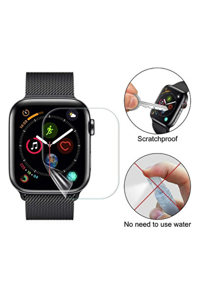 redmud teknoloji 2 Pcs Nano Gelatin Screen Protector Compatible with Apple Watch Series 4 44 mm