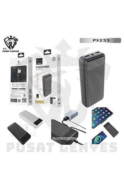 Lenyes باور بانك PX233 صغير الحجم بسعة 20000 مللي أمبير/ساعة مع شاشة LED