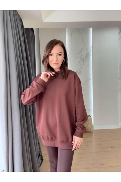 X-Young Heart embroidered sweatshirt - brown