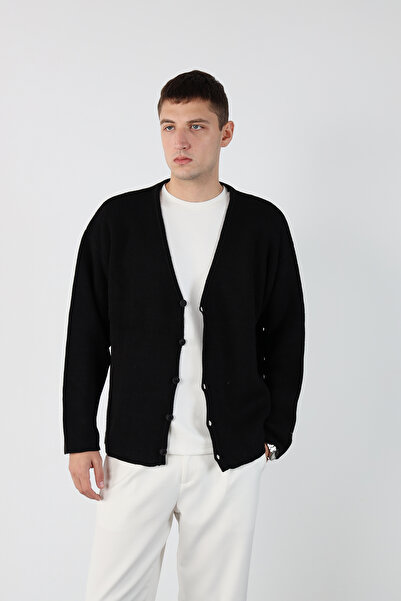 Mesfeno Oversize Buttoned Knitwear Cardigan