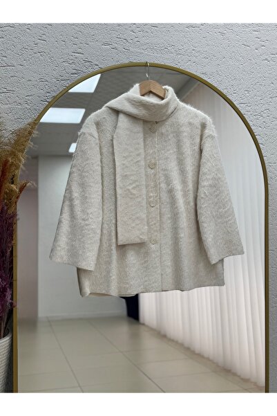 BENAHOLL معطف طويل مع شال من إيدا - BN4542 حجر