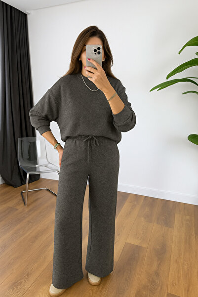 YAKAMEL Women's Modal Soft Circular Neck Long Sleeve Tracksuit Set