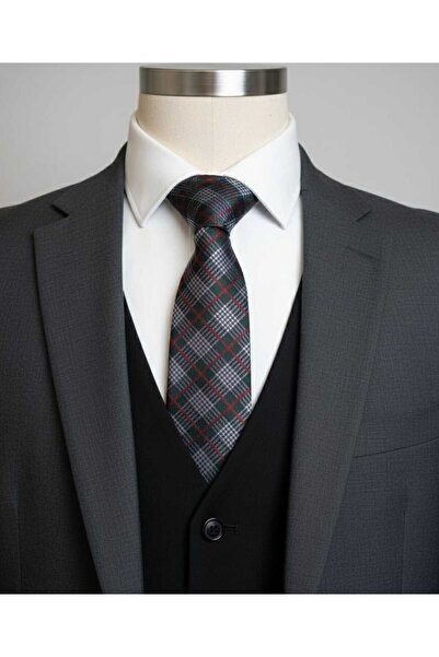 Feyriant ekose desenli kravat