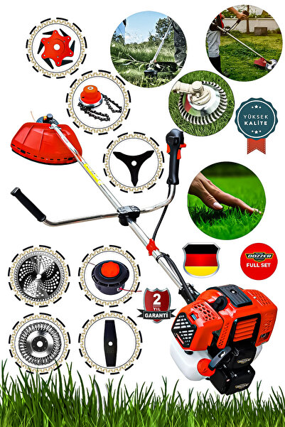 DOZZER 11 In 1 Strong 4x4 Bakır Şanzıman 3 Hp Yan Tipi Benzinli Ot Çalı Çim B...