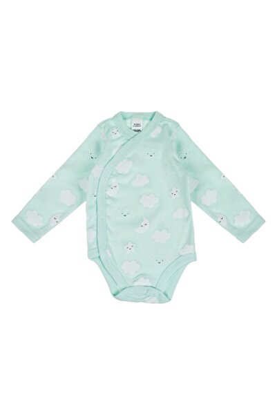 MYONNA IT & E- COMMERCE Body pentru bebeluși - model nori, mânecă lungă, verd...