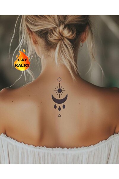 Mecit Tuhafiye 1 AY KALICI GÜNEŞ AY KOL BİLEK VÜCUT İÇİN GEÇİCİ DÖVME