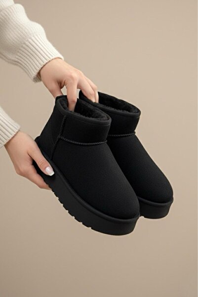 Oksit Frz F2150 Дамски ботуши с дебела подметка, висок ток и подплата от велур