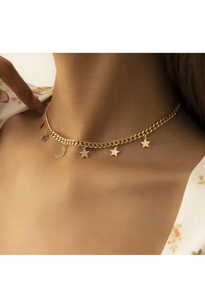 derokas Stainless Steel Trend Exquisite Stylish Design Women Charm Necklace