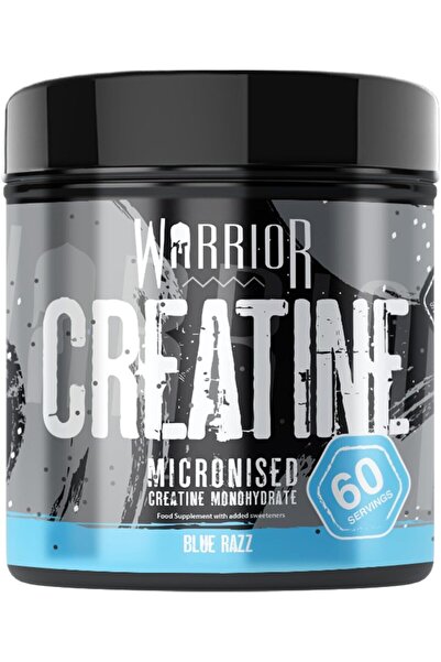 warrior Creatine Micronised, Creatine Monohydrate, Blue Razz, 300g, 60 Servings
