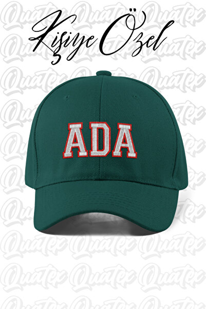 QUATEX [İSTEDİĞİNİZ İSMİ NAKIŞLA YAZIYORUZ] - Kişiye Özel Şapka - Yeşil %100 ...