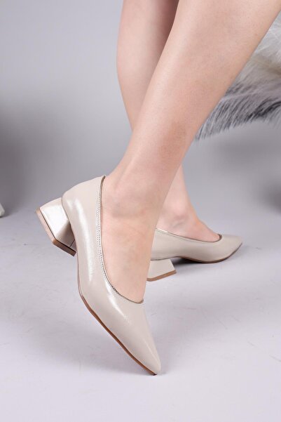 Birikon Aspen Margelli Low Heel Shoes Beige