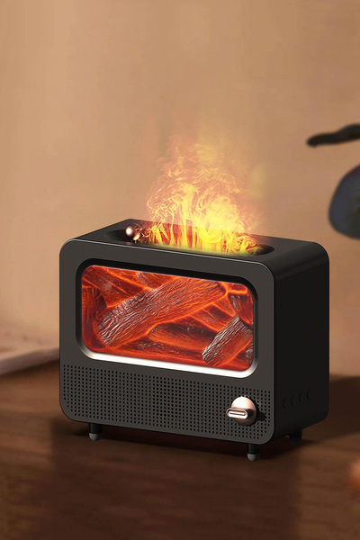 EXENAR Alev Efektli Retro Hava Nemlendirici Odun Çıtırtı Sesli Aroma Difüzörü...
