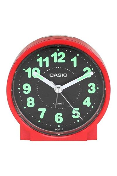 Casio Round Shape Alarm Clock Red